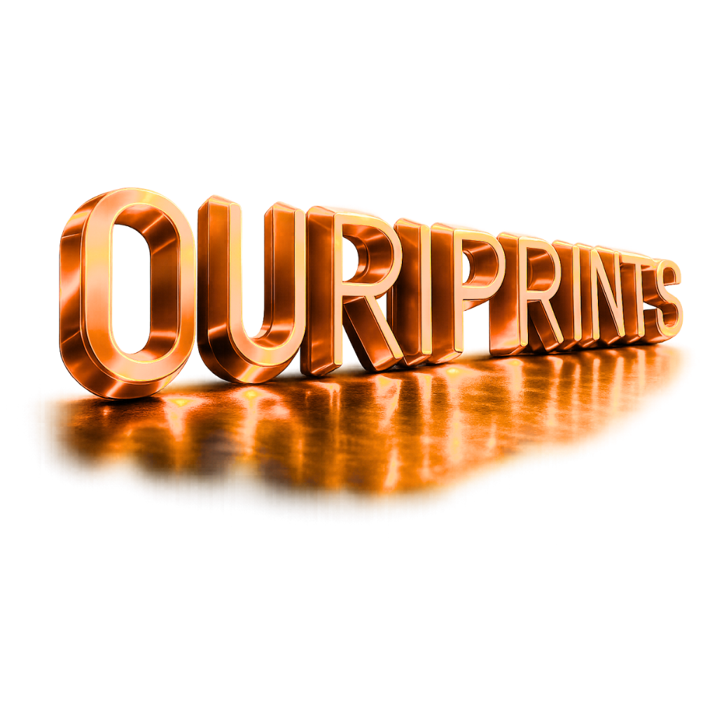 Mock de logotipo 3D em alto relevo