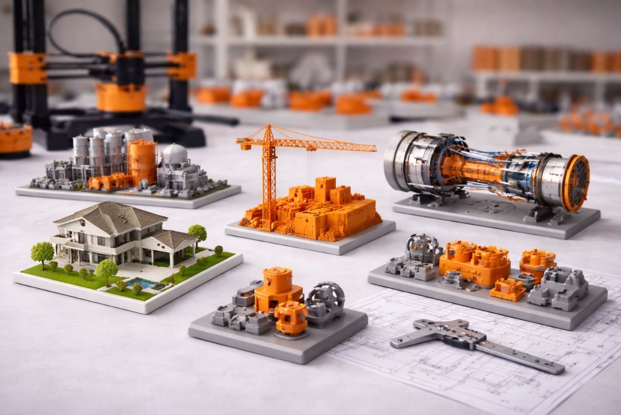 Mock de maquete ou protótipo de engenharia 3D